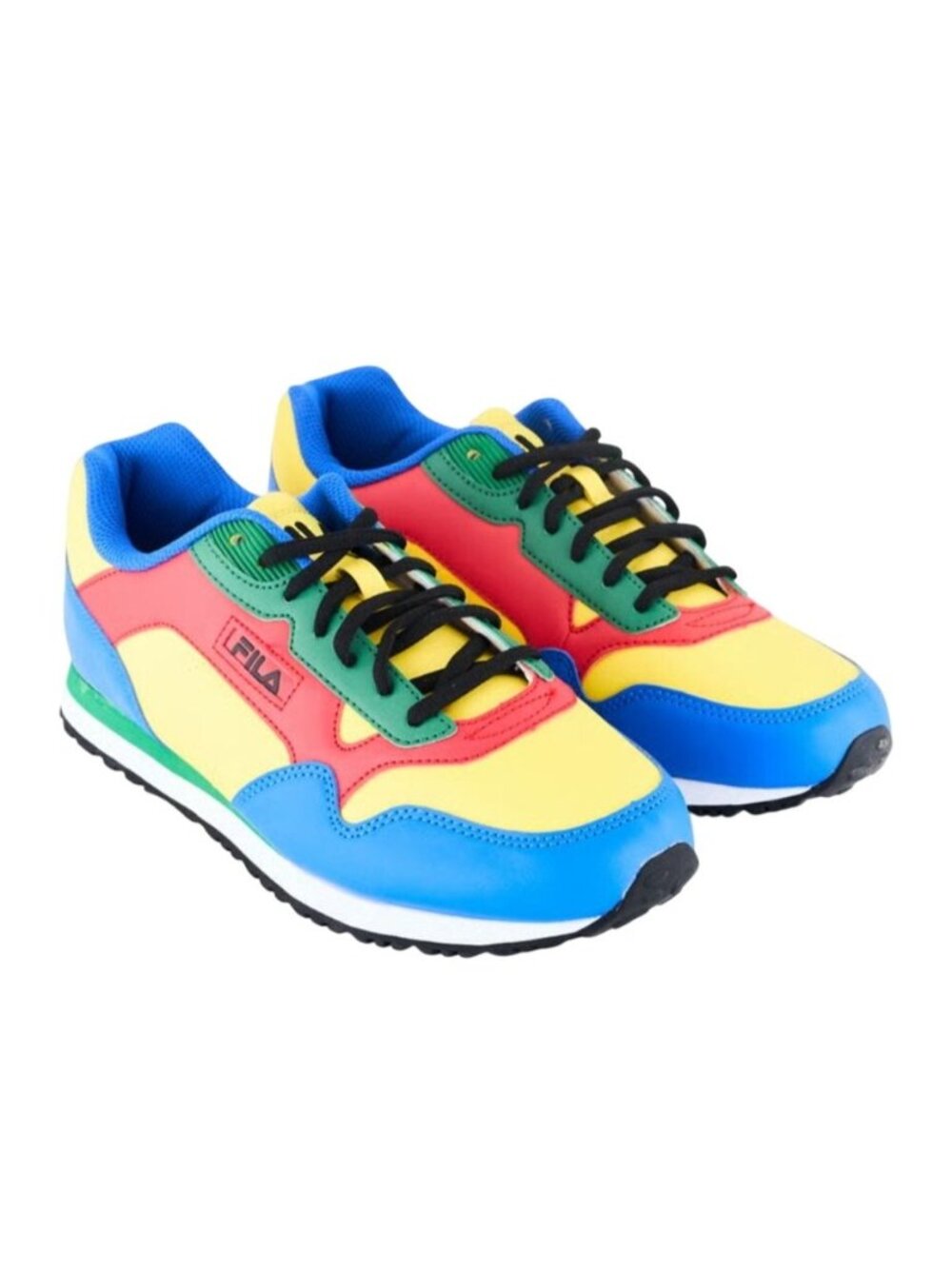 NWOT Fila Cress Color Block Lace Up Shoes Sneakers Bold Multicolor Womens Size 7